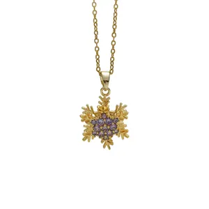 گردنبند زنانه مدل دانه برف