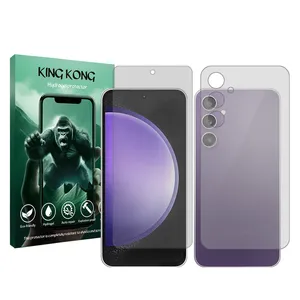 King Kong Tough model transparent screen protector suitable for Samsung Galaxy S23 FE mobile phone along with the back protector
