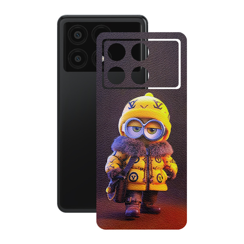 برچسب پوششی ریمکس مدل Leth طرح مینیون مناسب برای گوشی موبایل شیائومی Poco X6 Pro