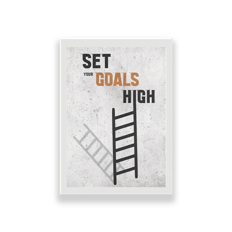 تابلو طرح انگیزشی set your goals high