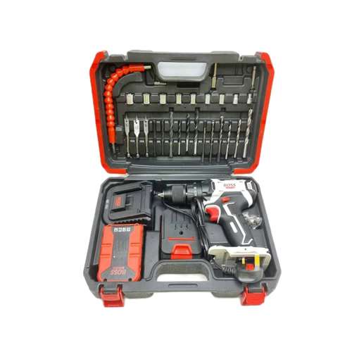 مجموعه 33 عددی دریل پیچ گوشتی چکشی شارژی باس مدل 25V