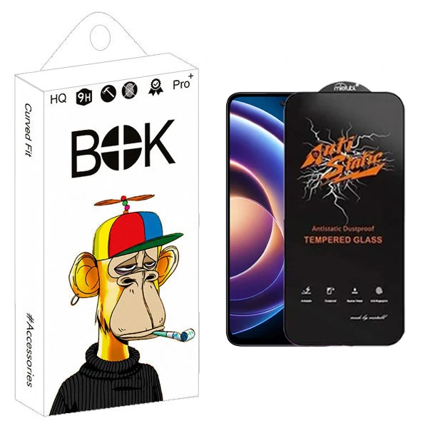 محافظ صفحه نمایش بوک مدل Antistatic Touch مناسب برای گوشی موبایل شیائومی Redmi Note 12 4G / 12 5G / Note 12R Pro / Poco X5