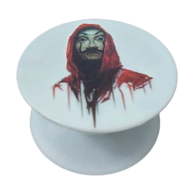 پایه نگهدارنده گوشی موبایل و تبلت پاپ سوکت طرح نقاب مدل Money Heist