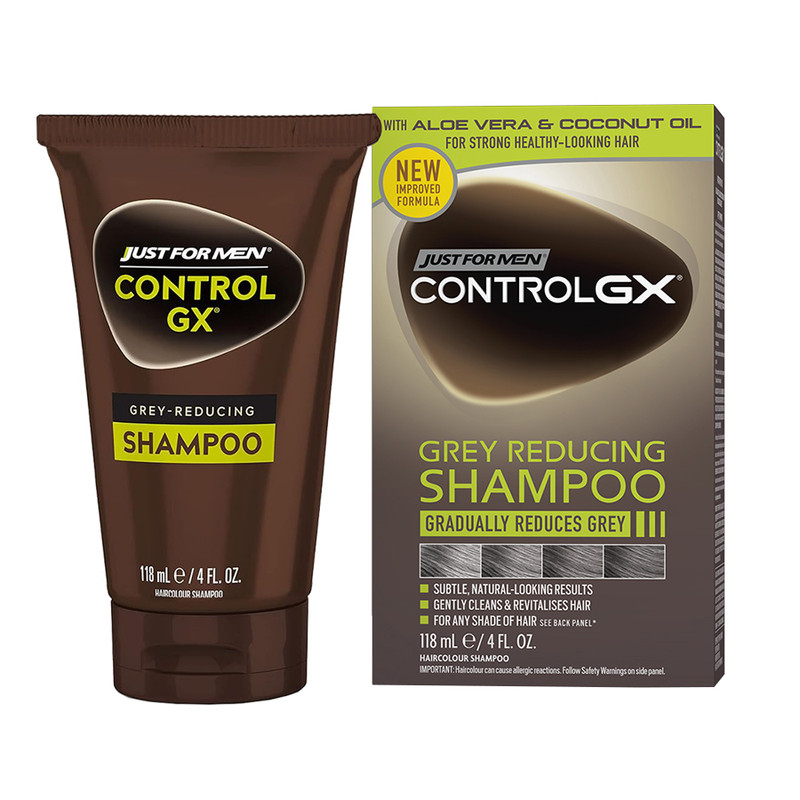 شامپو ضد سفیدی مو جاست فور من مدل Control GX حجم 118 میلی لیتر