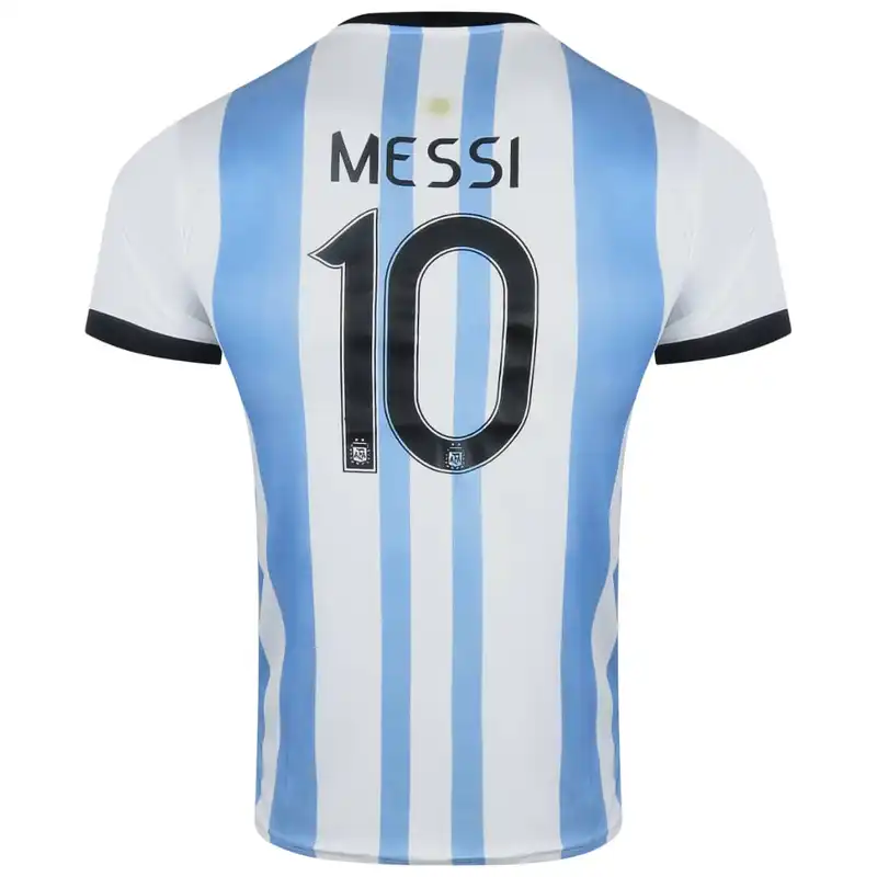 ست تی شرت و شلوارک ورزشی مردانه طرح جام جهانی آرژانتین مدل مسی 2023