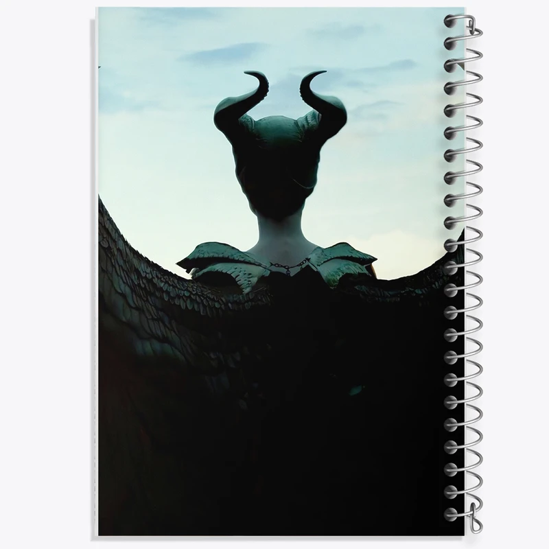 دفتر ژورنال نویسی 50 برگ خندالو مدل نقطه ای طرح مالفیسنت (Maleficent) کد N3462