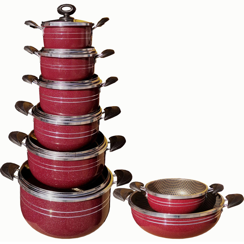 سرویس پخت و پز  14 پارچه هلنا مدل زنبوری کد 5076