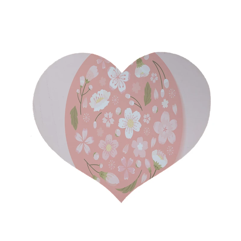 پادری مدل قلب طرح گل کد 8395 سایز 90 × 90 سانتی متر