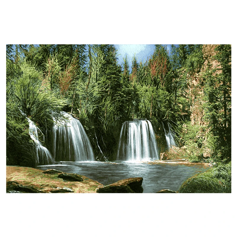 نخ و نقشه تابلوفرش طرح منظره کد 23146
