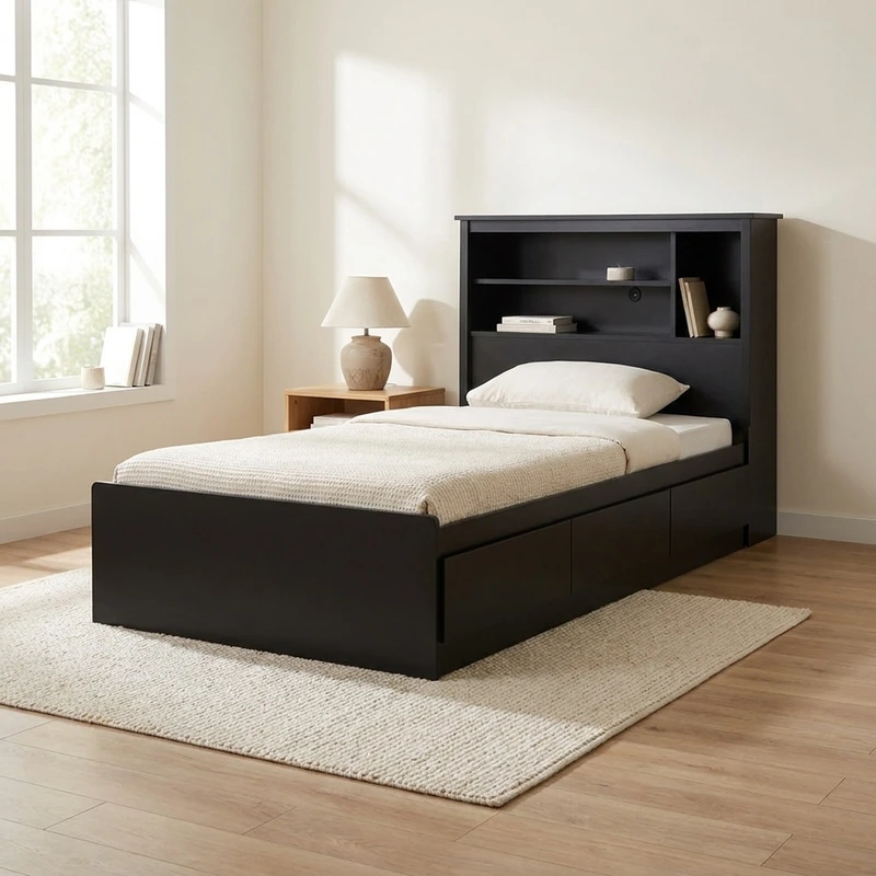 تخت خواب یک نفره اسمردیس مدل R114 سایز 120×200 سانتی متر