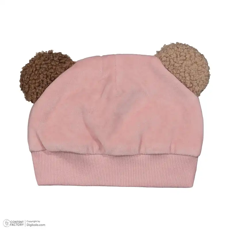 ست سرهمی و کلاه نوزادی دخترانه ایندیگو مدل 23102