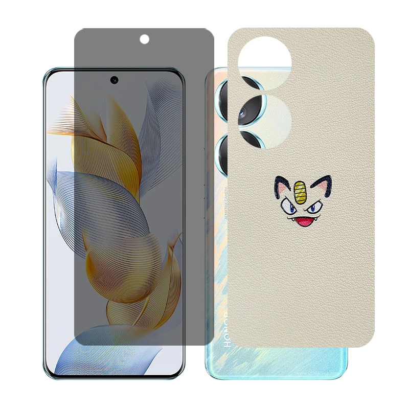 محافظ صفحه نمایش حریم شخصی گلس مدل Together مناسب برای گوشی موبایل آنر 90 به همراه برچسب پوششی پشت گوشی