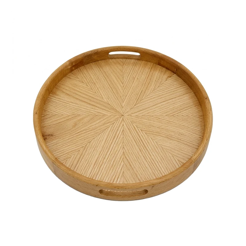 سینی دسته دار کد so-2560 مدل چوبی سایز 30*30 سانتی متر