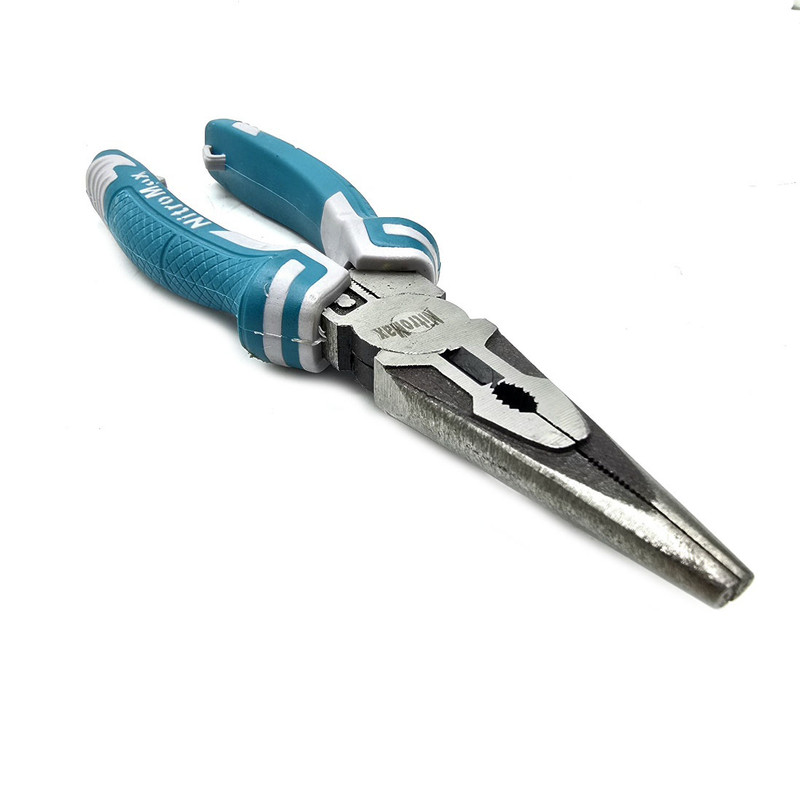 انبر دم باریک فولادی نیترومکس مدل NT-1054 سایز 8 اینچ