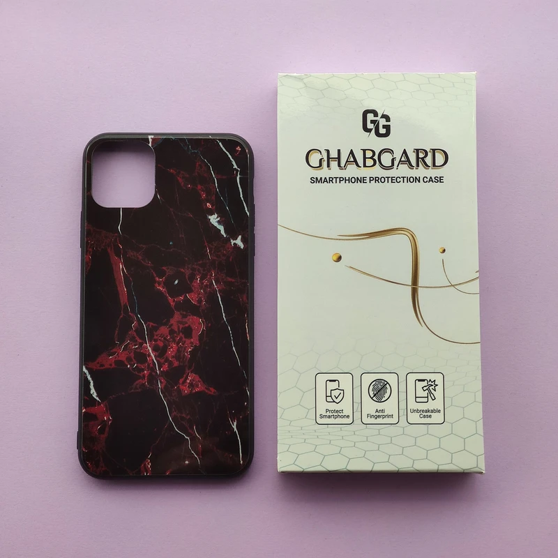 کاور قاب گارد مدل پشت شیشه ای فانتزی مناسب برای گوشی موبایل اپل iPhone 11 Pro Max