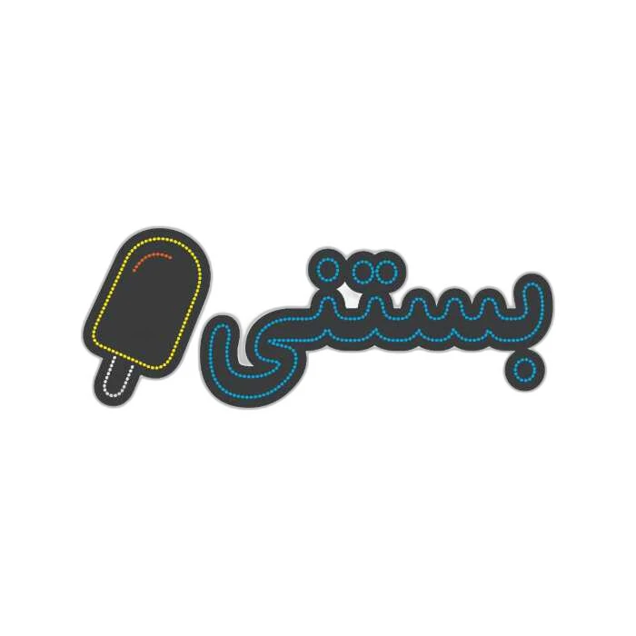 تابلو ای ای دی مدل بستنی سایز 33*86 سانتی متر