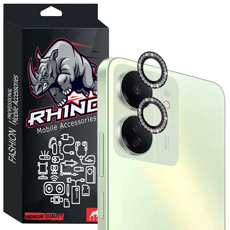 محافظ لنز دوربین شیشه ای وایت ولف مدل W-Shine Ring مناسب برای گوشی موبایل شیائومی Redmi 13C