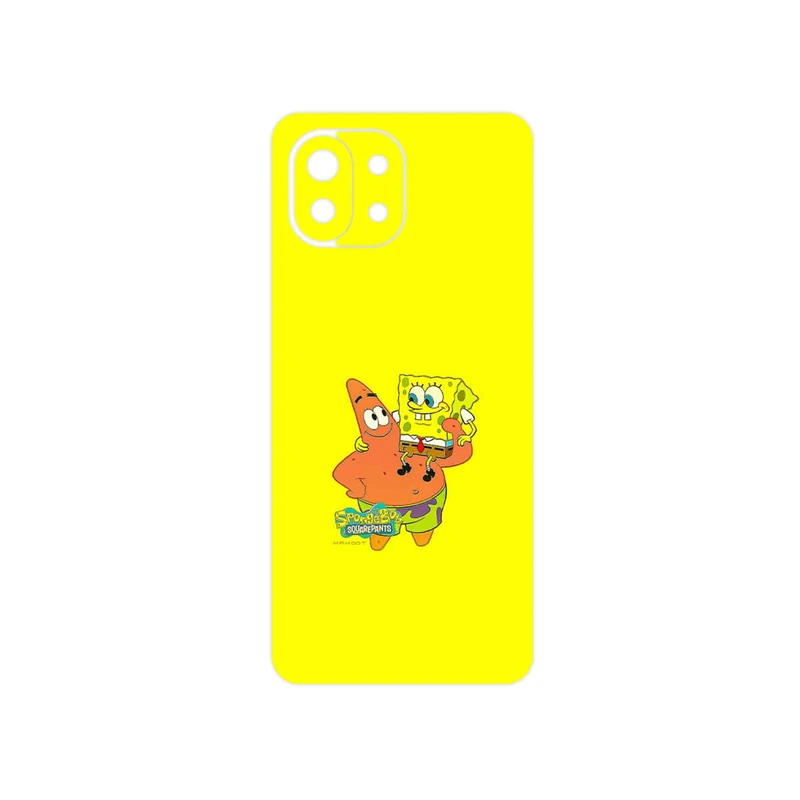 برچسب پوششی ماهوت مدل SpongeBob SquarePants مناسب برای گوشی موبایل شیائومی 11 Lite 5G NE