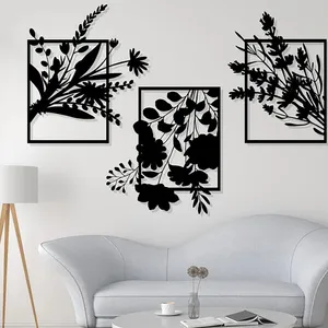 دیوارکوب مدل دسته گل مجموعه 3 عددی 