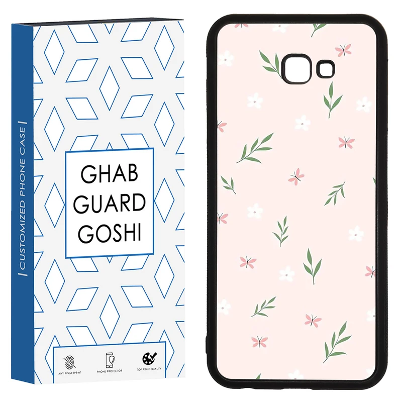 کاور قاب گارد گوشی طرح گل صورتی کد TPU-056 مناسب برای گوشی موبایل سامسونگ Galaxy J4 plus / J4 core