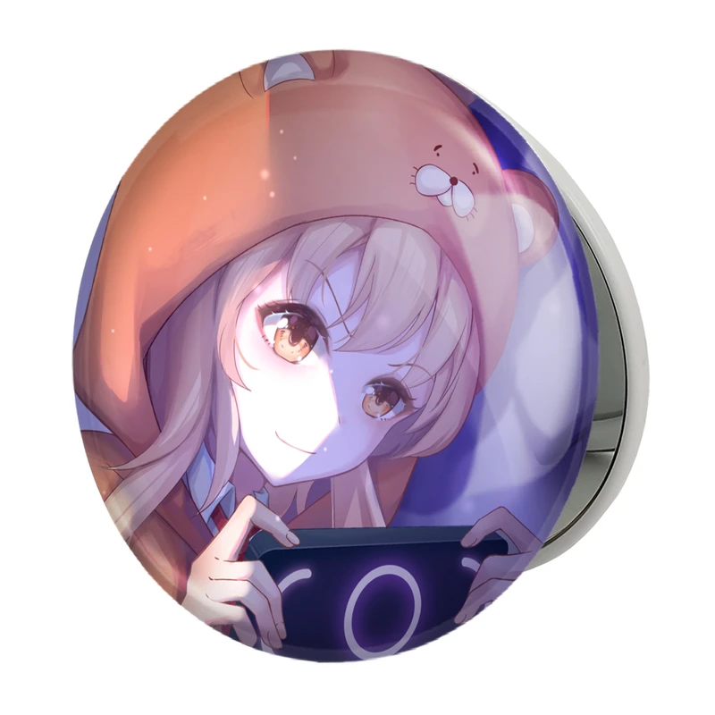 آینه جیبی خندالو طرح اومارو انیمه اوماروچان Umaru Chan مدل تاشو کد 18475 