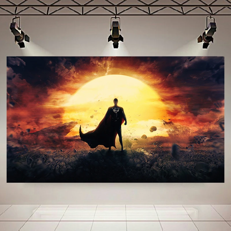 تابلو بوم طرح سوپرمن مدل جنگ هسته ای کد AR31205