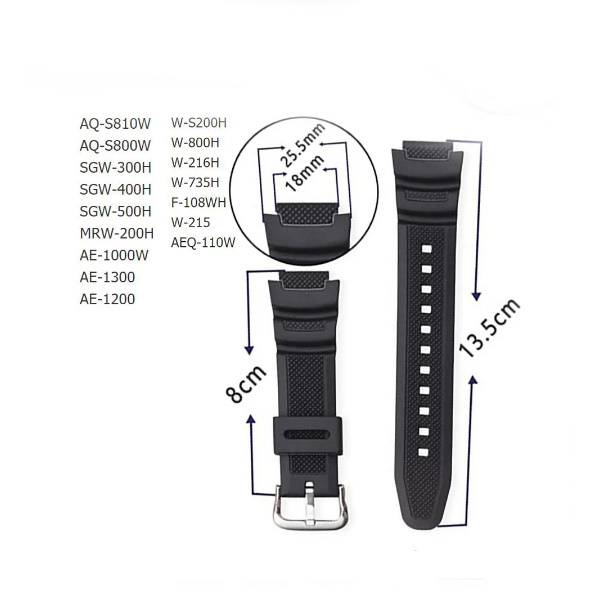 بند ساعت مچی مدل AE-1000W