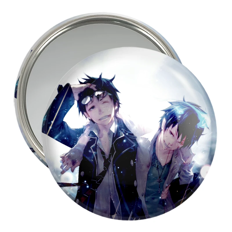 آینه جیبی خندالو مدل رین و یوکیو انیمه جنگیر آبی  کد 16373