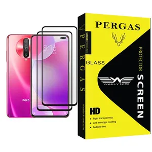 Waily Nice Pergas Glass MIX002 Screen Protector For Xiaomi Poco X2 Pack Of 2