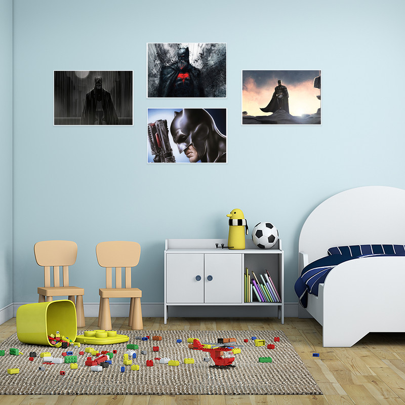 پوستر طرح بتمن کد A-2201- Batman مجموعه 4 عددی