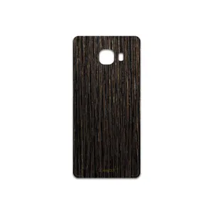 MAHOOT Dark-Gold-Stripes-Wood Cover Sticker for Samsung Galaxy C5