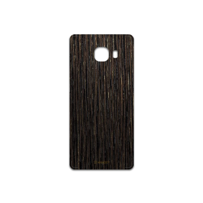 برچسب پوششی ماهوت مدل Dark-Gold-Stripes-Wood مناسب برای گوشی موبایل سامسونگ Galaxy C5