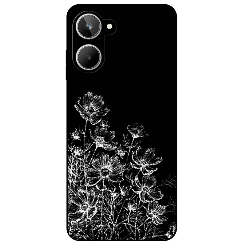 کاور مگافون طرح گل مدل 7274 مناسب برای گوشی موبایل ریلمی 10 4G    