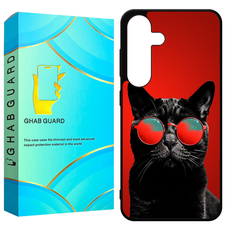 کاور قاب گارد طرح گربه مدل GCHPS24F مناسب برای گوشی موبایل سامسونگ Galaxy S24 FE