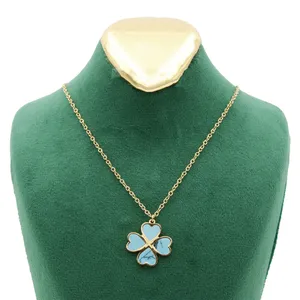 گردنبند زنانه مدل گلبرگ کد TP-179