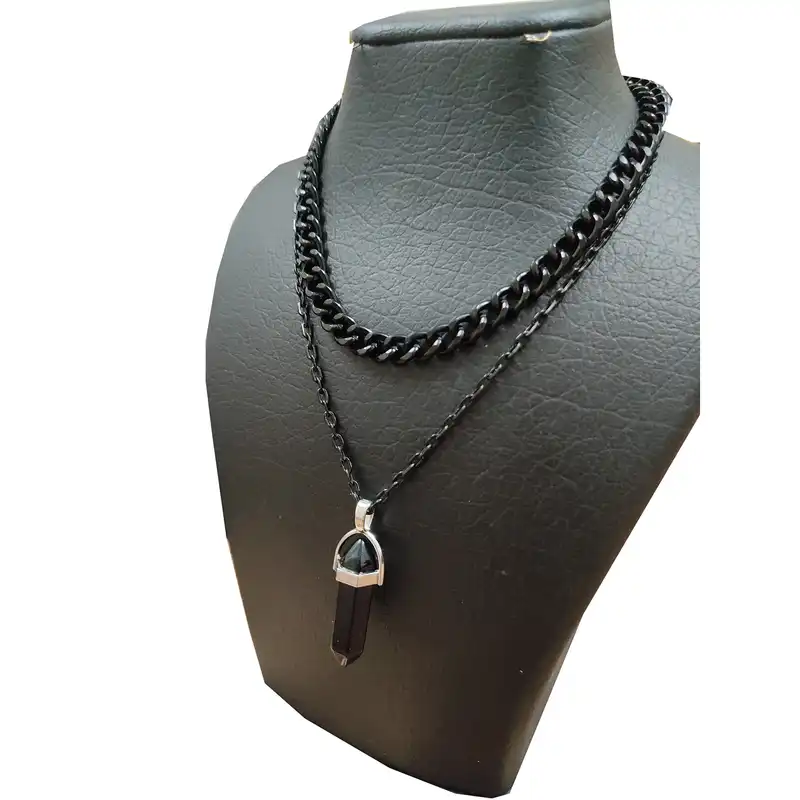 گردنبند دخترانه مدل چاکرا دو ردیف