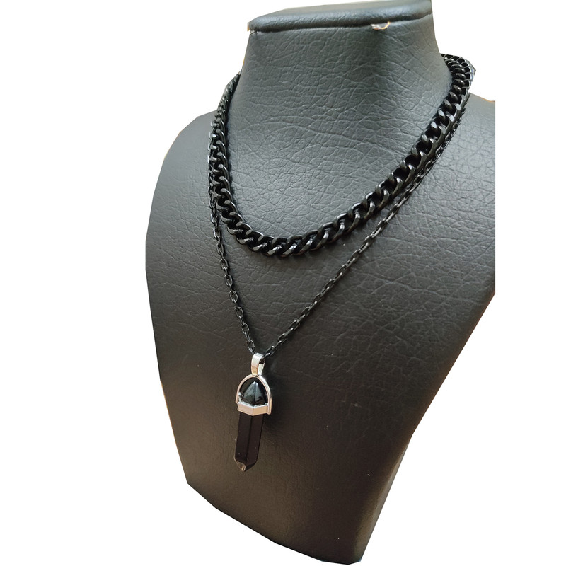 گردنبند دخترانه مدل چاکرا دو ردیف