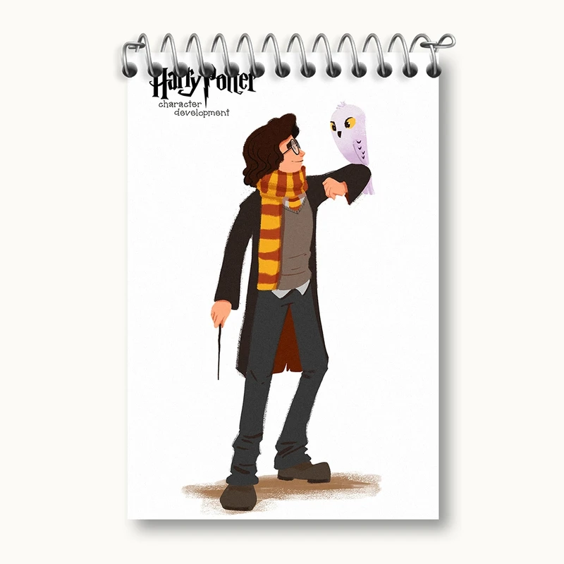 دفتر یادداشت 50 برگ خندالو مدل هری پاتر (Harry Potter) کد F1198