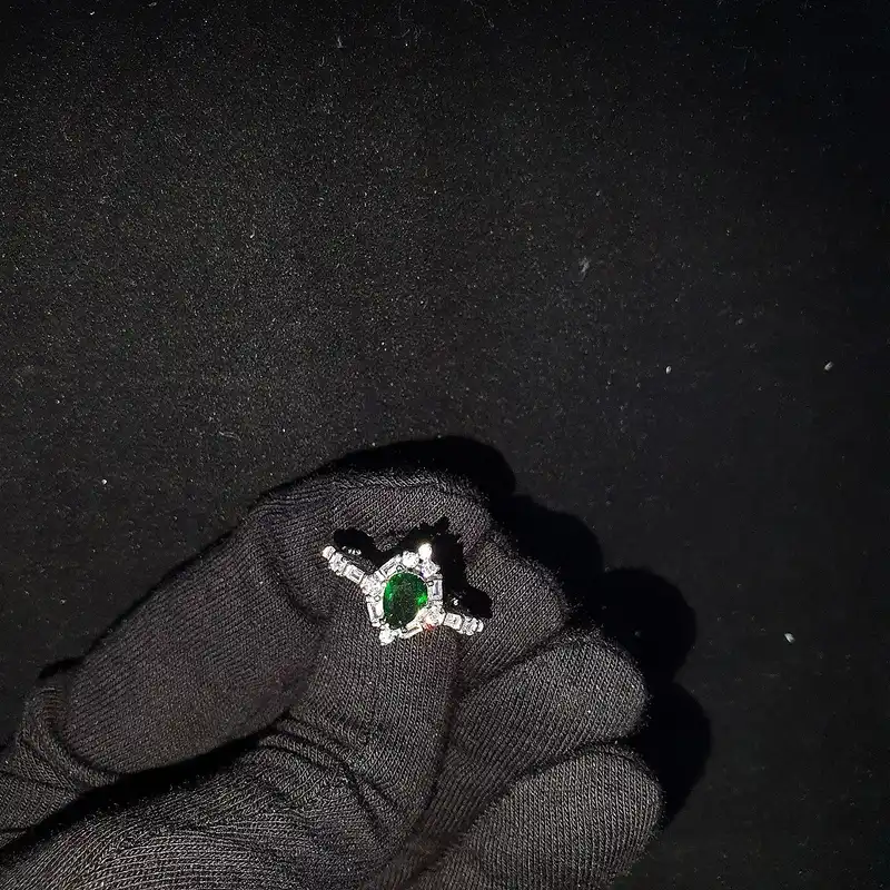 انگشتر نقره زنانه جی تی ای مدل اشک