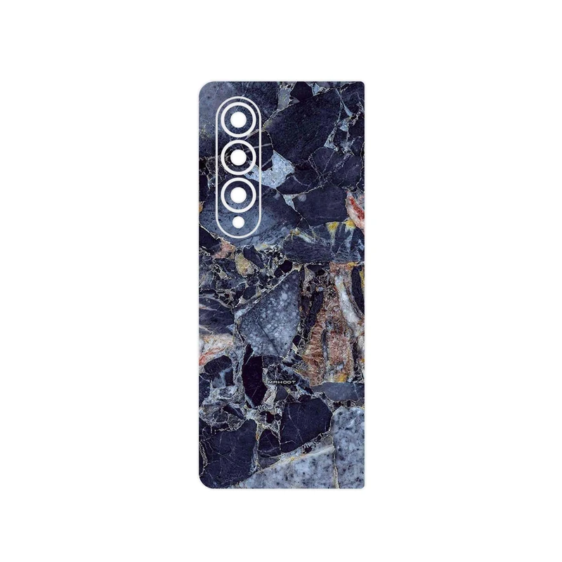 برچسب پوششی ماهوت مدل Broken black marble مناسب برای گوشی موبایل سامسونگ Galaxy Z Fold4