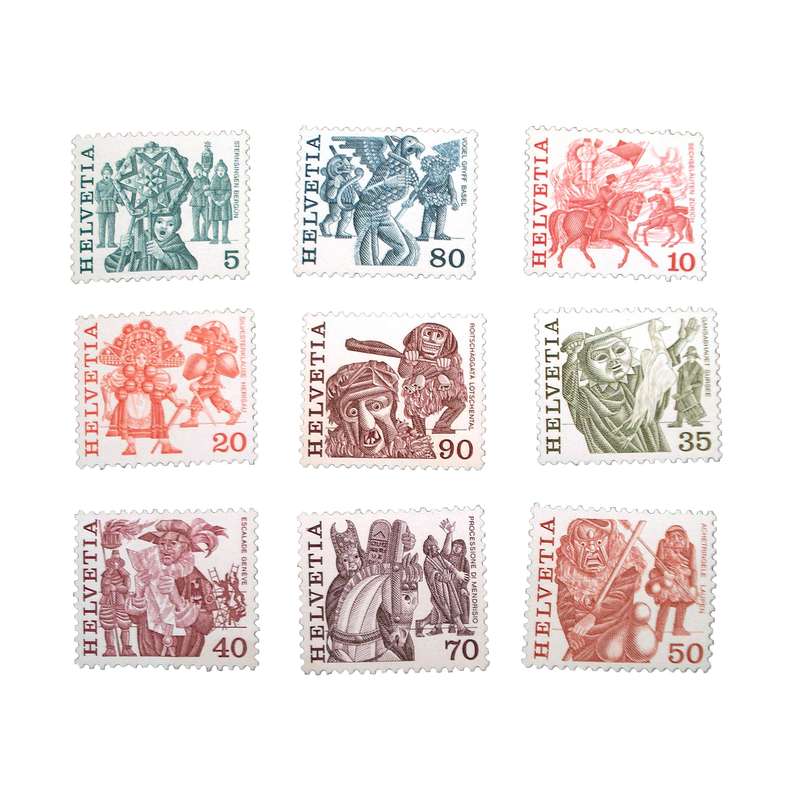 تمبر یادگاری مدل ملل کد DS1752 مجموعه 9 عددی