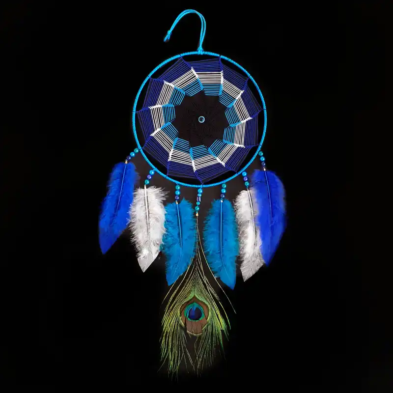 آویز دریم کچر مدل چشم نظر کد طاووس 007