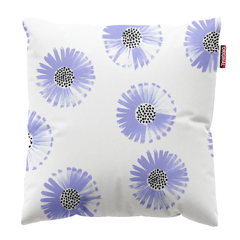 کوسن پاد آفرین مدل مینیمال طرح گل و برگ کد PK403479 سایز 40*40 سانتی متر