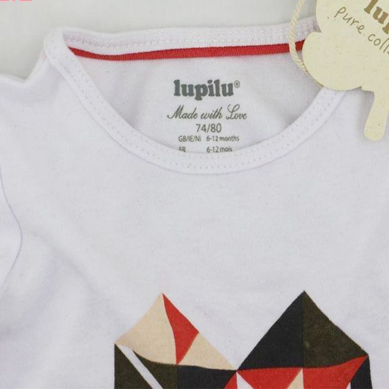 تی شرت آستین بلند نوزادی لوپیلو مدل تانگرام -  - 3