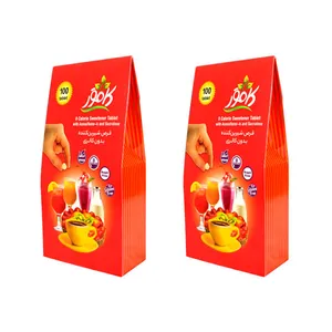قرص شیرین کننده بدون گلوتن کامور - 100 عددی بسته 2 عددی