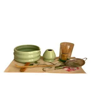 سرویس چای خوری مدل ماچا کد ۰۱ مجموعه ۷ عددی 