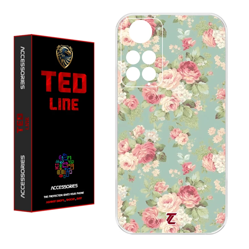 کاور تدلاین طرح گل کد 1224 مناسب برای گوشی موبایل شیائومی Redmi Note 11 4G / Note 11S