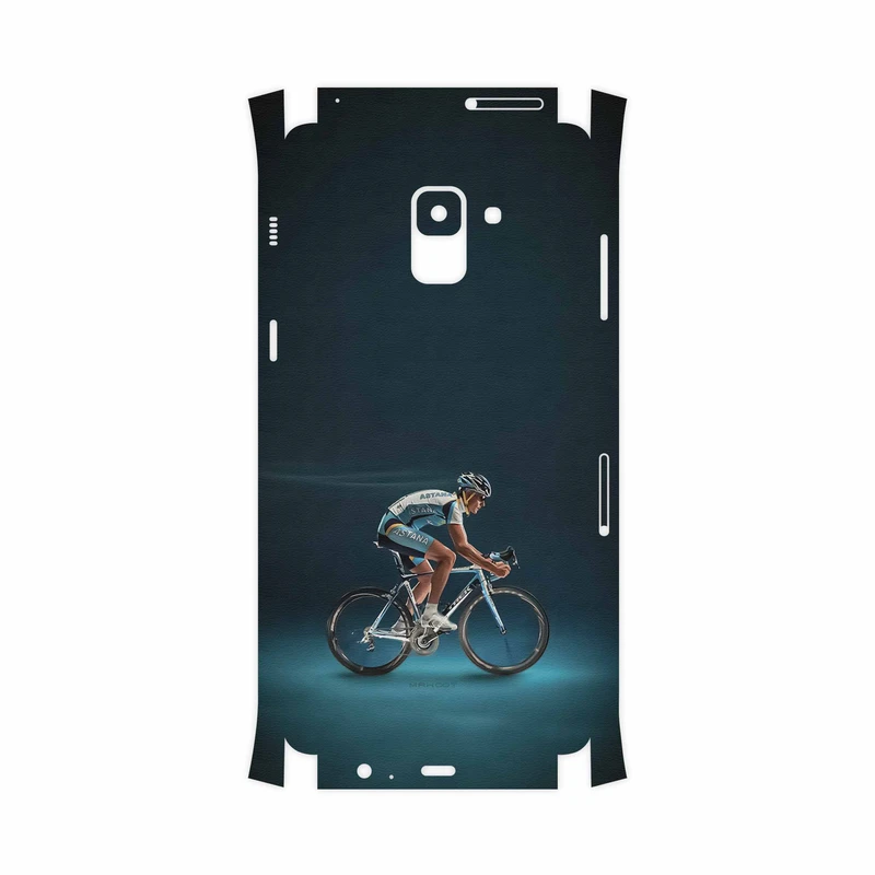 برچسب پوششی ماهوت مدل Road cycling-FullSkin مناسب برای گوشی موبایل سامسونگ Galaxy A8 Plus 2018