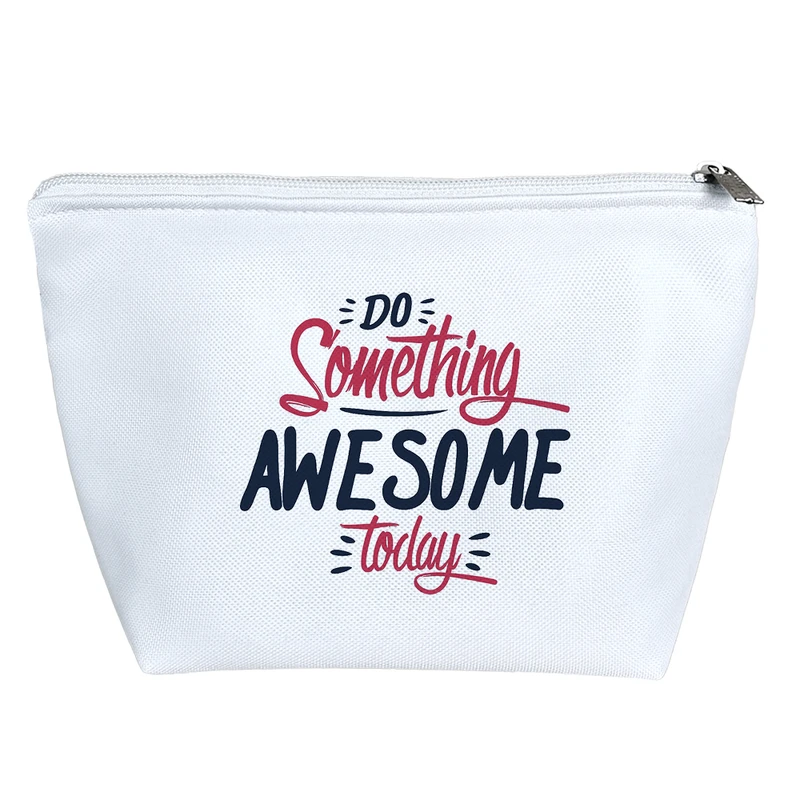 کیف لوازم آرایش دخترانه خندالو مدل جملات انگیزشی کد 2272