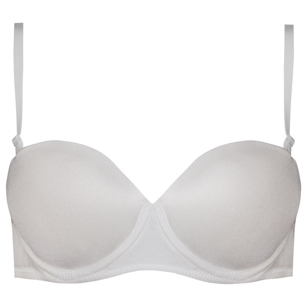 سوتین زنانه پدلی مدل فنردار بند متحرک کد 5127-P162 رنگ سفید